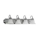 NUVO Polished Chrome 100W 4-Light A19 Medium Base Vanity 