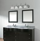 NUVO Polished Chrome 100W 4-Light A19 Medium Base Vanity 