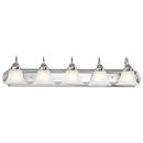 NUVO Polished Chrome 5 Light 36 in. Vanity Polished Chrome 