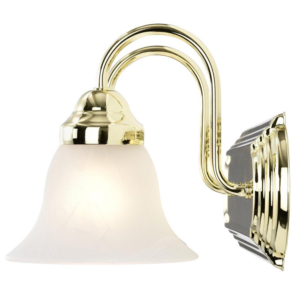 NUVO Polished Brass 100W 2-Light Vanity Fixture 
