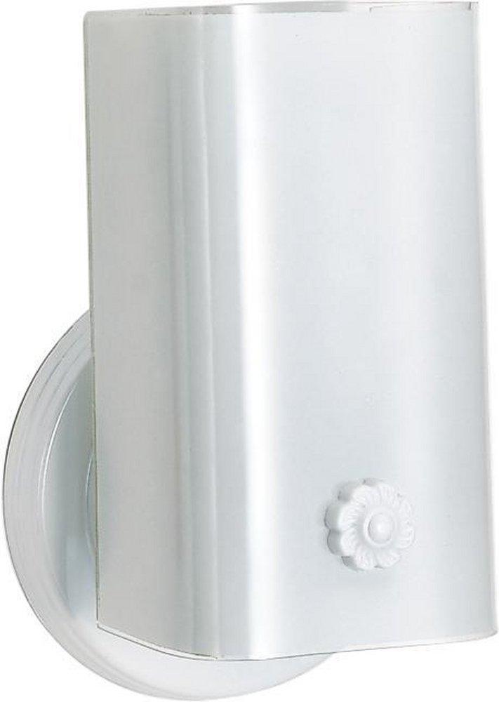 NUVO White 60W 1-Light Medium E-26 Base Incandescent Wall Mounted Vanity Light 