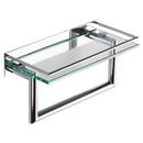 12 in. Shelf with Towel Bar in Polished Chrome