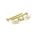 William H. Harvey Brass 1/4 in. Solid Brass Flange Bolt Set with Double Nut and Washers 