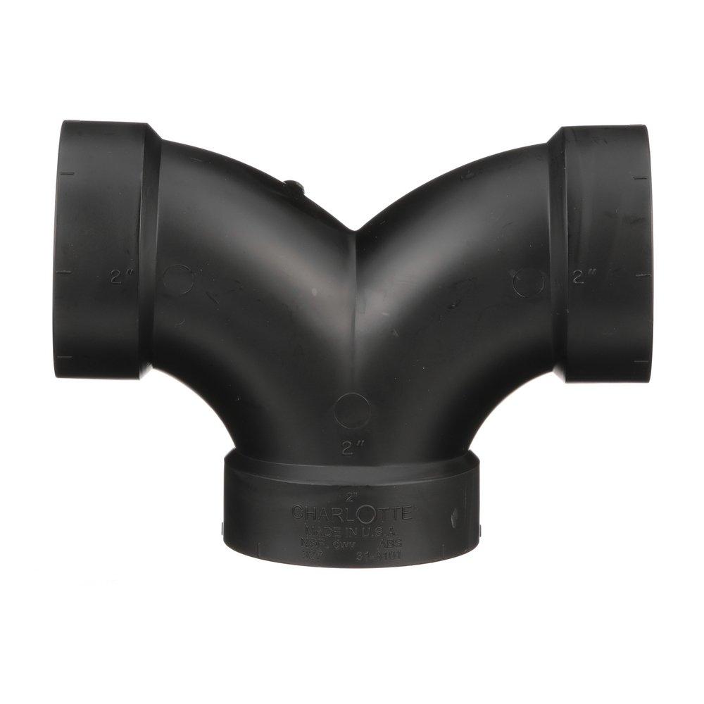 Black ABS DWV Double 90&deg; Elbow 