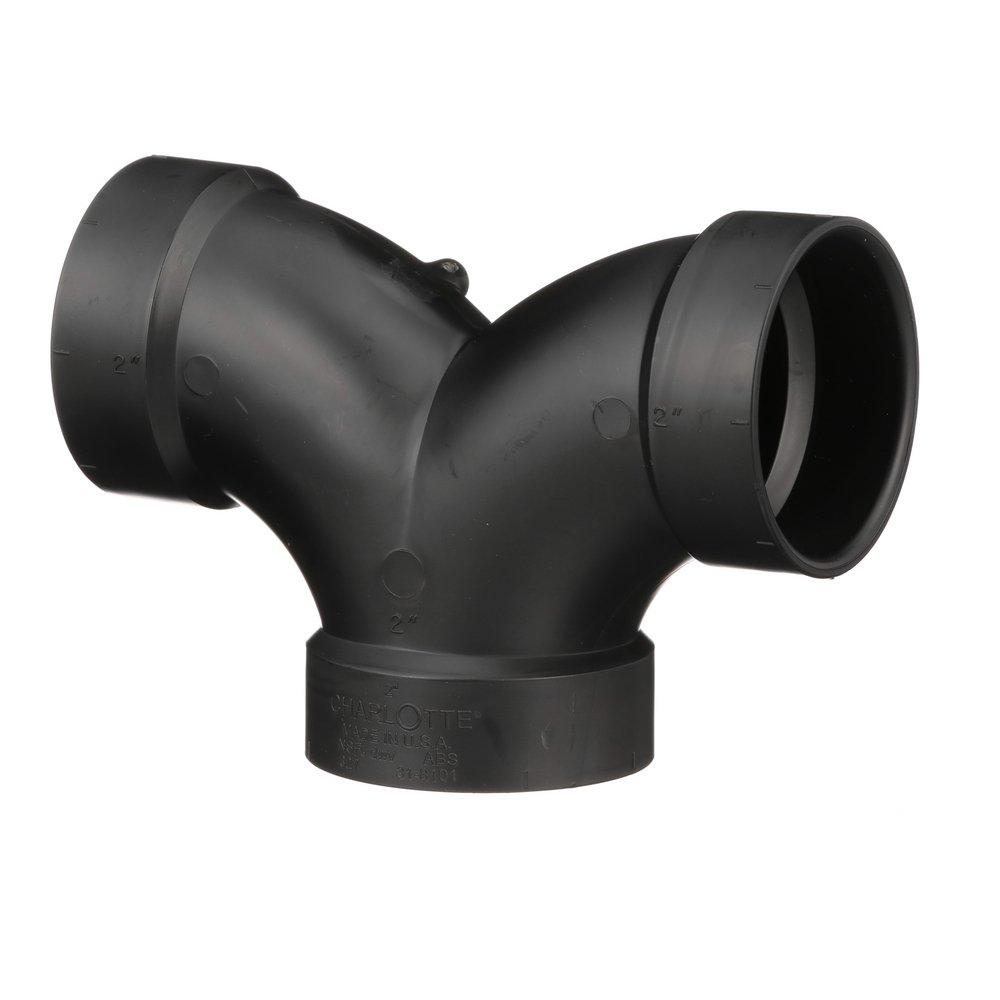 Black ABS DWV Double 90&deg; Elbow 