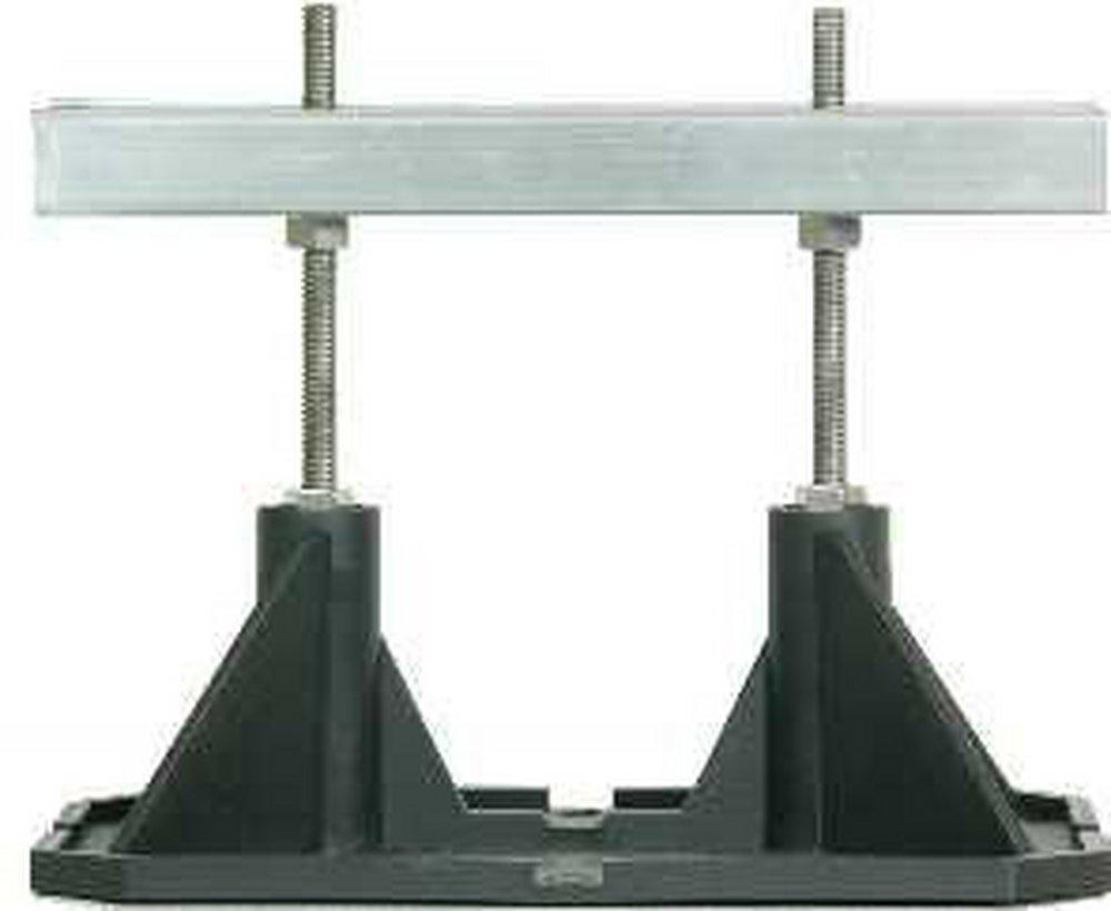 Mapa Manufacturing Carbon Black 5 in. Stainless Steel and Plastic Pipe Support 