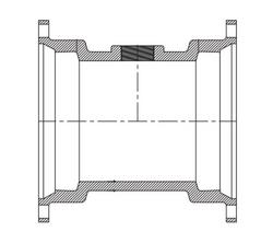6 x 6 x 2 in. Mechanical Joint Reducing Ductile Iron C153 Short Body Tee with Epoxy Lined