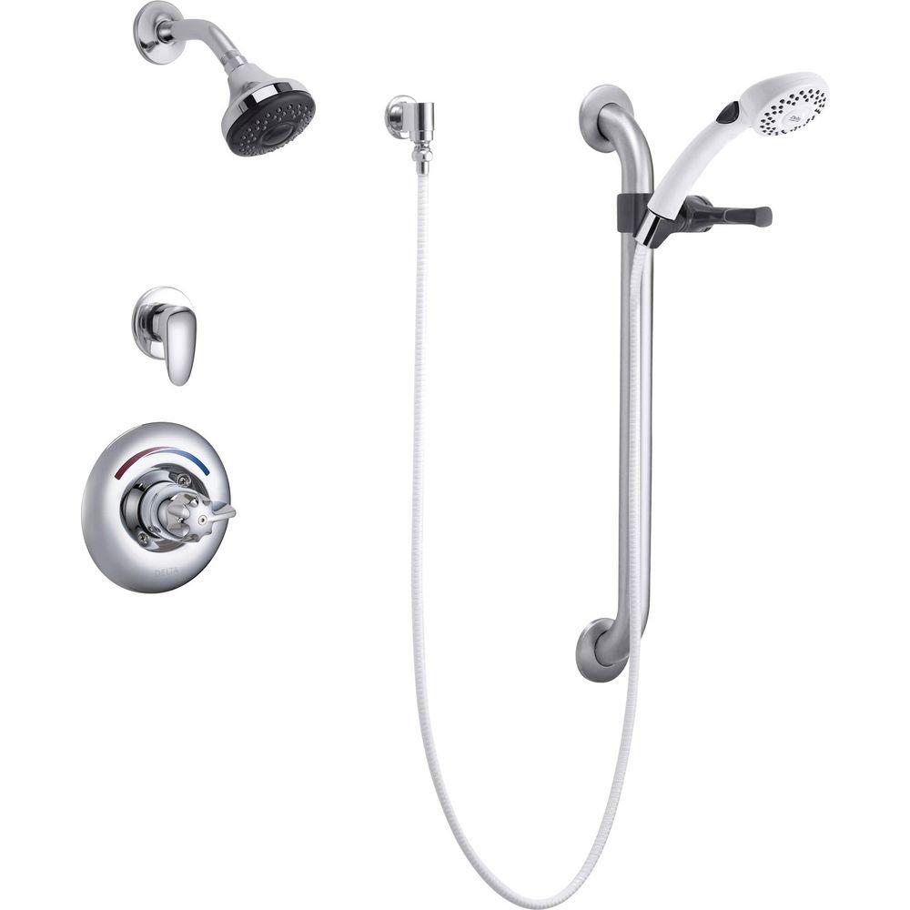 Delta Faucet Chrome 1.5 gpm Single Lever Handle Shower Trim Only (Trim Only) 
