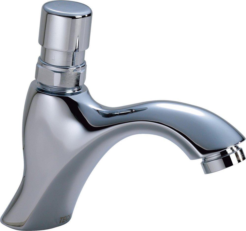 Delta Faucet Chrome Single Handle Metering Deck Mount Service Faucet 