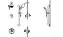 Single Handle Single Function Shower Faucet in Chrome (Trim Only)