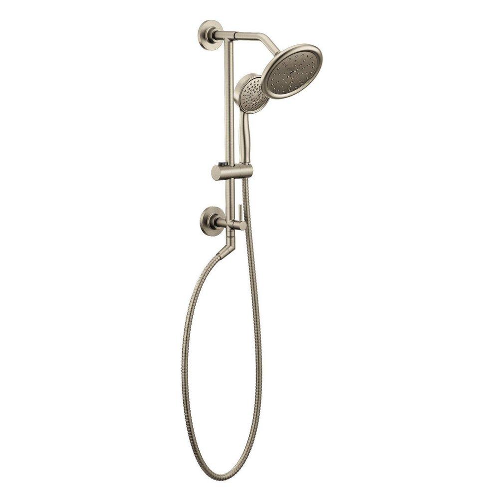 Moen Brushed Nickel Single Function Rainfall Showerhead 