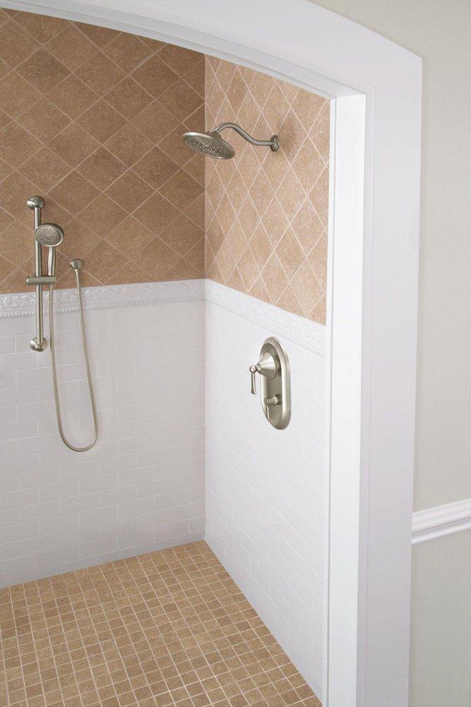 Moen Brushed Nickel Single Function Rainfall Showerhead 