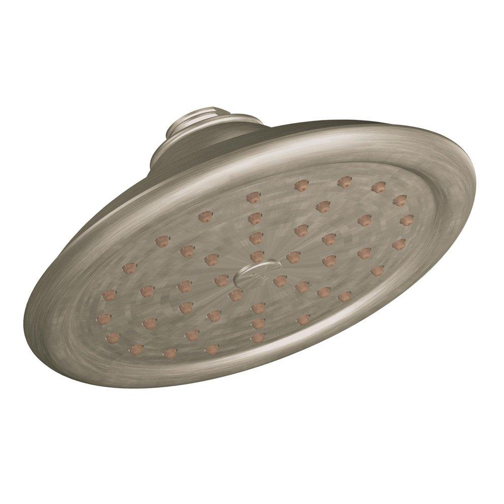 Moen Brushed Nickel Single Function Rainfall Showerhead 