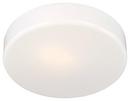 13W 1-Light Flushmount Ceiling Fixture with Acrylicin Glass in White