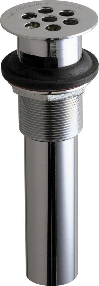 Chicago Faucets Polished Chrome Grid Drain with 1-1/4 in. Tailpiece 