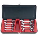 9-Piece Reversible Ratcheting Combination Wrench Box