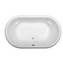 JACUZZI&reg; White 72 x 42 in. Whirlpool Drop-In Bathtub with Center Drain 