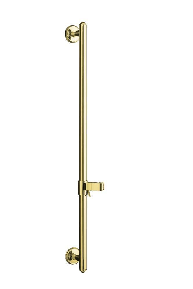 KOHLER Vibrant&reg; Polished Brass 30 in. Shower Slide Bar 