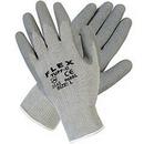 XL Size Polyester and Cotton Blend Gloves in Grey