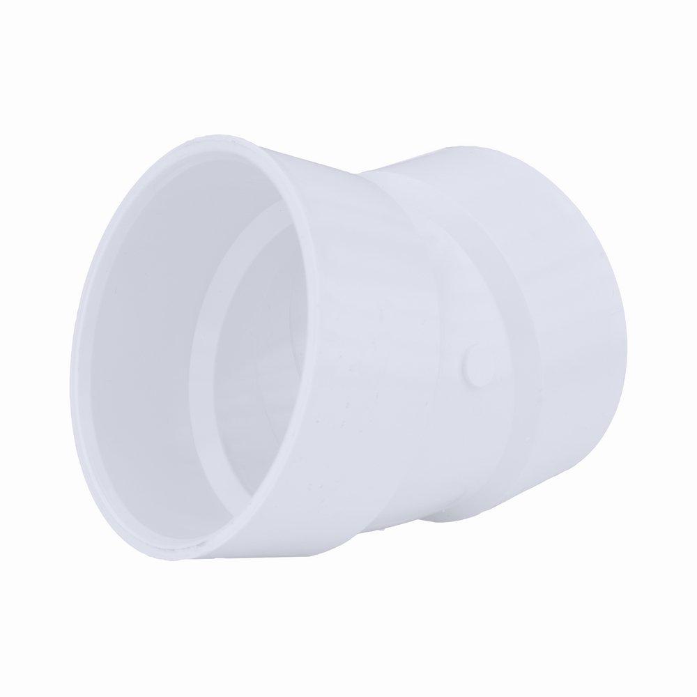White PVC DWV 22-1/2&deg; Elbow 