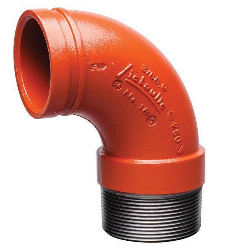 Victaulic Orange Grooved x Threaded 90 Degree Elbow 