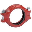 4 x 9-1/5 in. Grooved Alkyd-Phenolic Primer Ductile Iron Coupling with Rubber Gasket