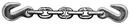 Lift-All&reg; Black 3/8 in. Steel Chain with Grab Hook 