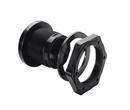4 in. Threaded Plastic and Rubber Bulkhead Fitting