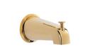 8 in. Wall-Mount Tub Spout with Diverter Polished Brass