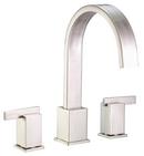 Gerber Plumbing Brushed Nickel 3-Hole Roman Tub Faucet with Double Lever Handle Brass Deckmount 