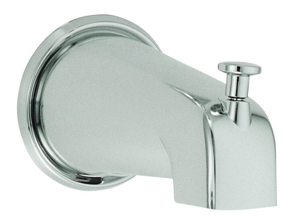 Gerber Plumbing Chrome 5-1/2 in. Wall Mount Tub Spout with Diverter 