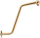 13 in. S-Shaped Shower Arm with Flange Polished Brass