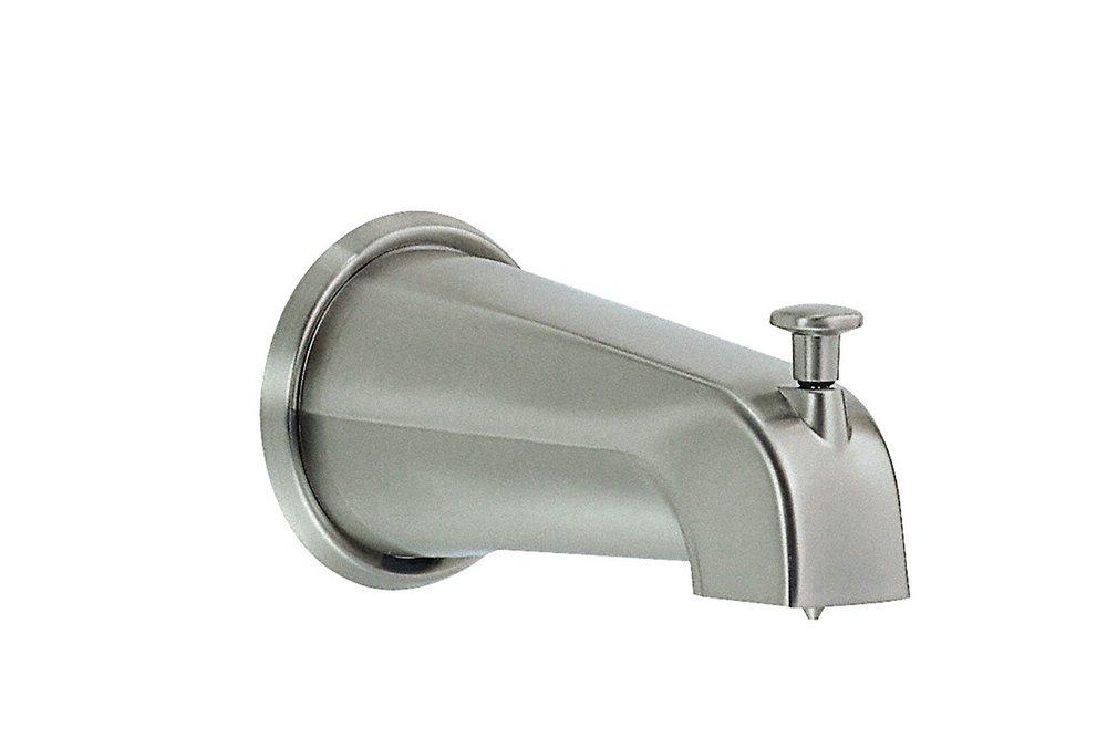 Gerber Plumbing Brushed Nickel 8 in. Wall Mount Tub Spout with Diverter 