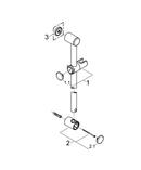 GROHE StarLight&reg; Polished Chrome Shower Bar with Holder 