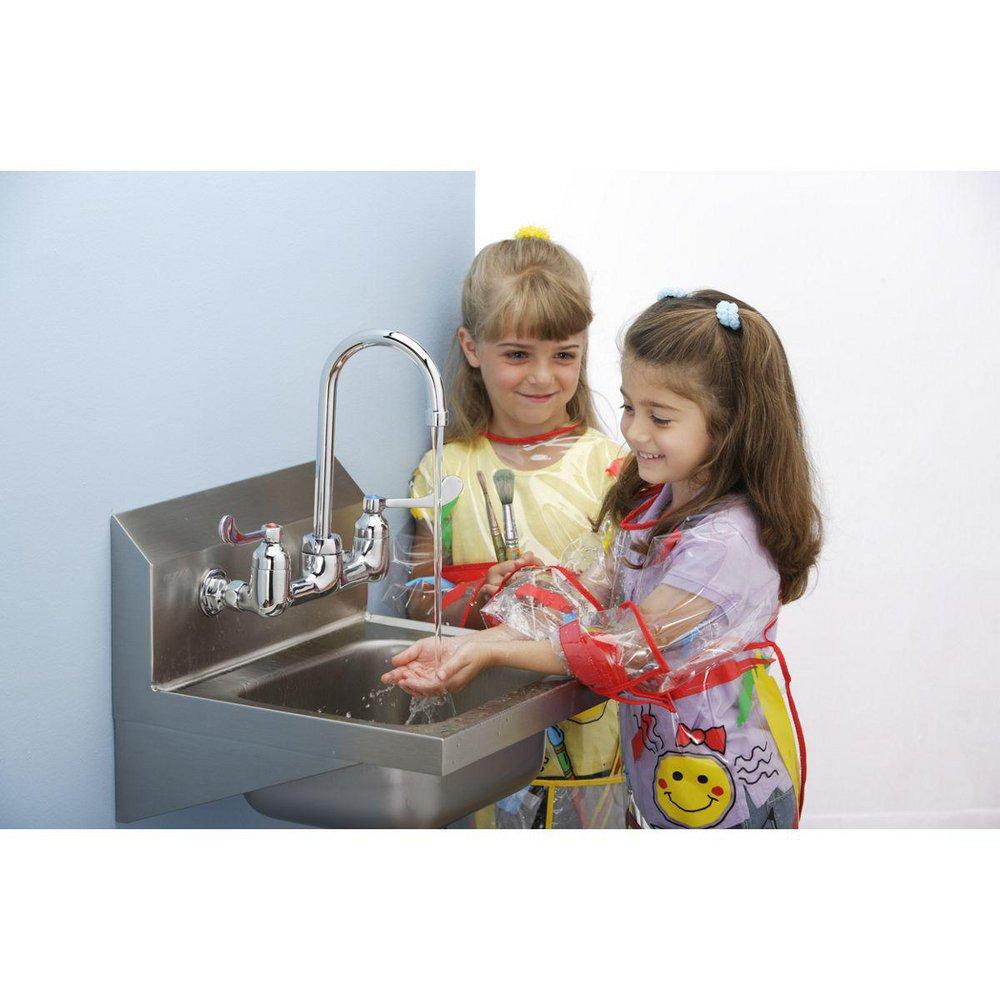 Elkay Buffed Satin 17 x 16 in. Stainless Steel complete Hand Wash Sink 