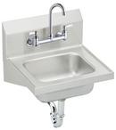 Elkay Buffed Satin 17 x 16 in. Stainless Steel complete Hand Wash Sink 