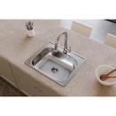 Dayton Satin 25 x 21-1/4 in. Stainless Steel Single Bowl Drop-in Kitchen Sink in Satin 