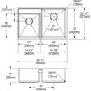 Dayton Satin 25 x 21-1/4 in. Stainless Steel Single Bowl Drop-in Kitchen Sink in Satin 