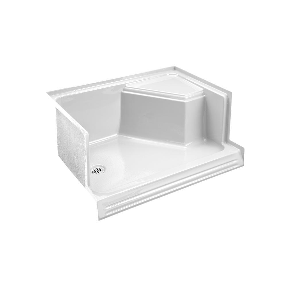KOHLER White 48 in. Rectangle Shower Base 