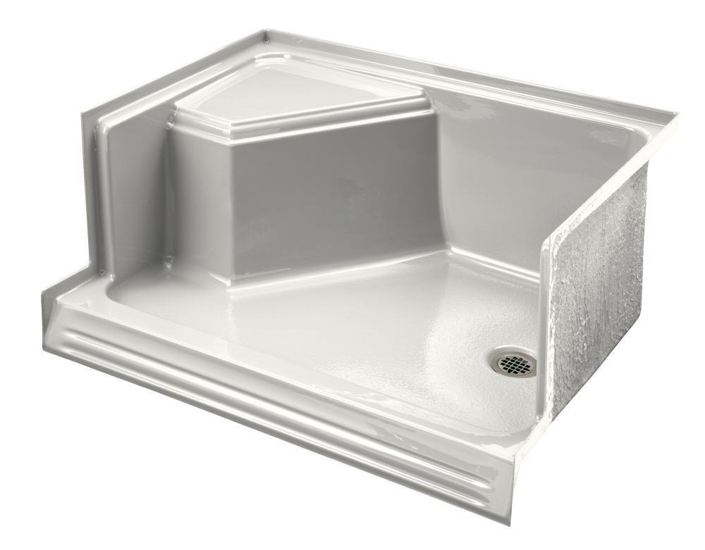 KOHLER White 48 in. Rectangle Shower Base 