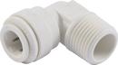 John Guest White FNPT Fixed Straight Polypropylene and EPDM 90 Degree Bulk Elbow 