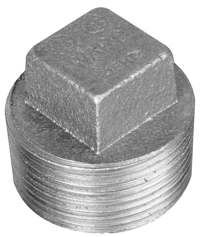 MNPT 125# Domestic Galvanized Cast Iron Cored Plug 
