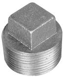 1/2 in. MNPT 125# Cored Square Head Domestic Galvanized Cast Iron Plug