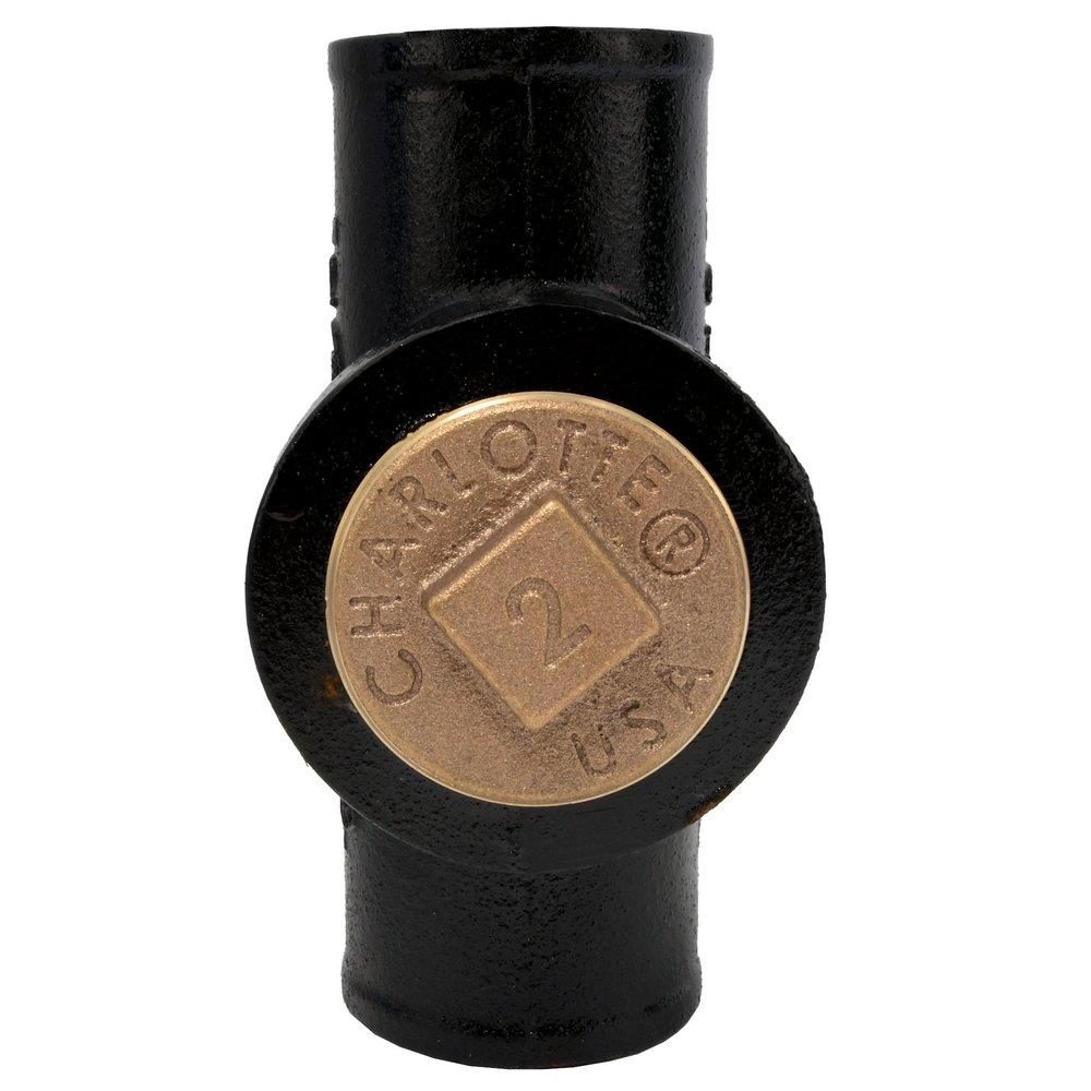 Black Spigot x FNPT Cast Iron Test Tee 