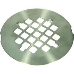 4-1/4 In. Round Snap-In Shower Drain Cover - Brushed Nickel