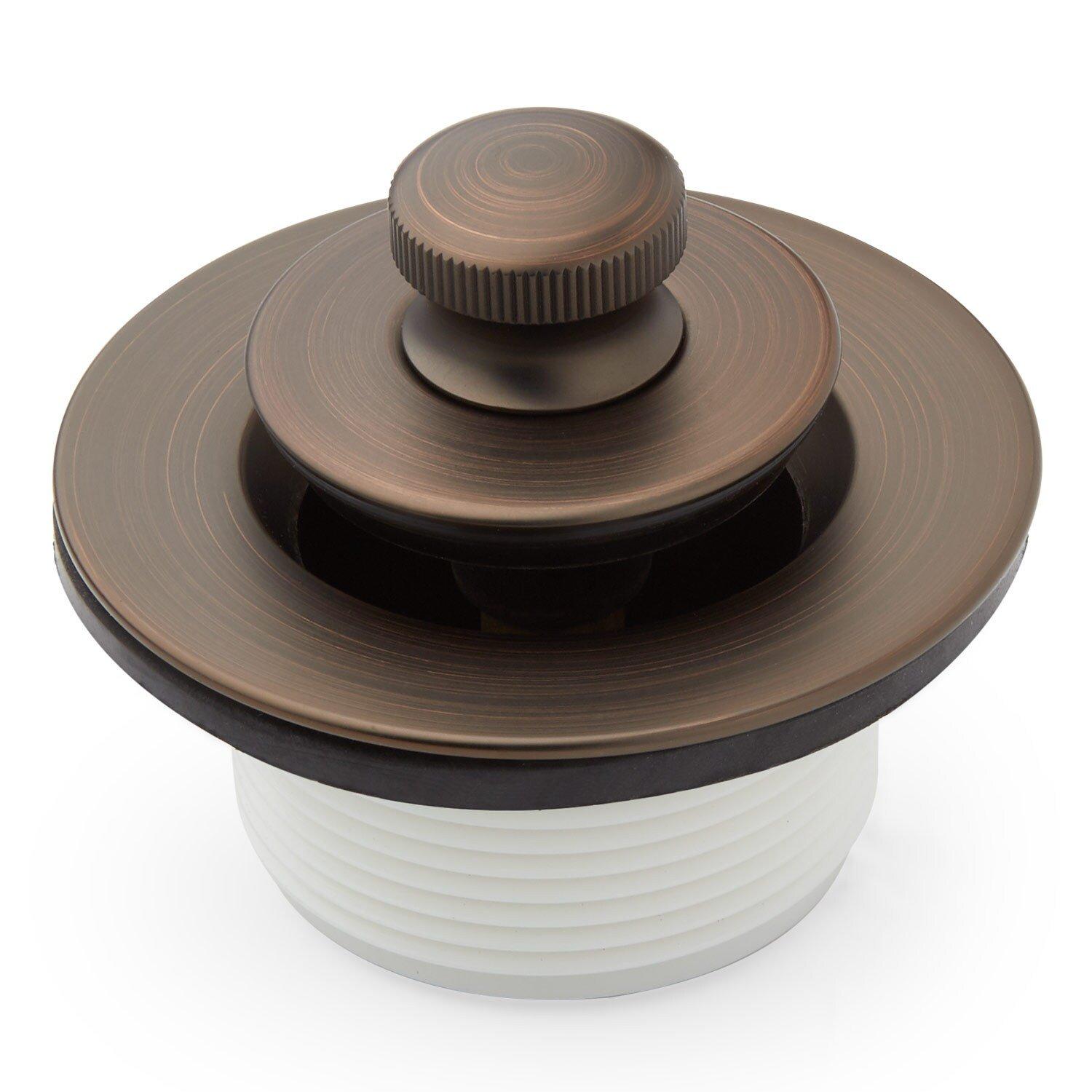 Signature Hardware Polished Brass Lift & Turn Drain 
