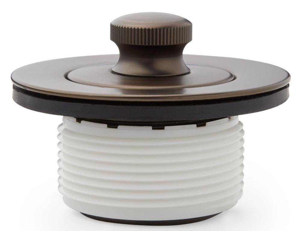 Signature Hardware Brushed Nickel Brass Lift & Turn Drain 