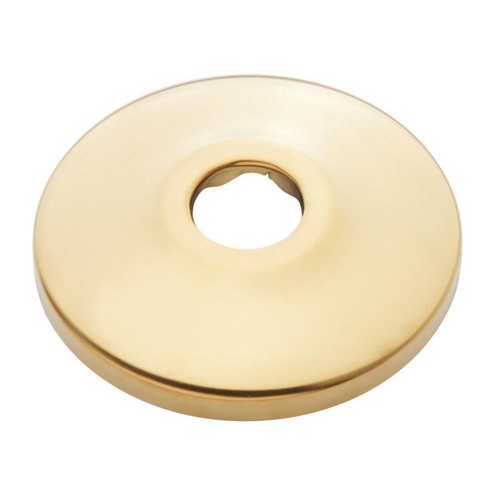 Signature Hardware Polished Brass - PVD 5/8 in. Stainless Steel Shallow Box Escutcheon 