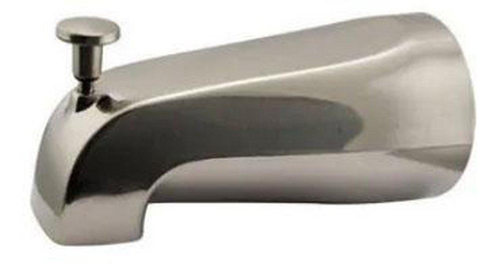 Monogram Brass&reg; PVD Brushed Nickel Tub Diverter Spout 1/2 Female Iron Pipe Pvd 