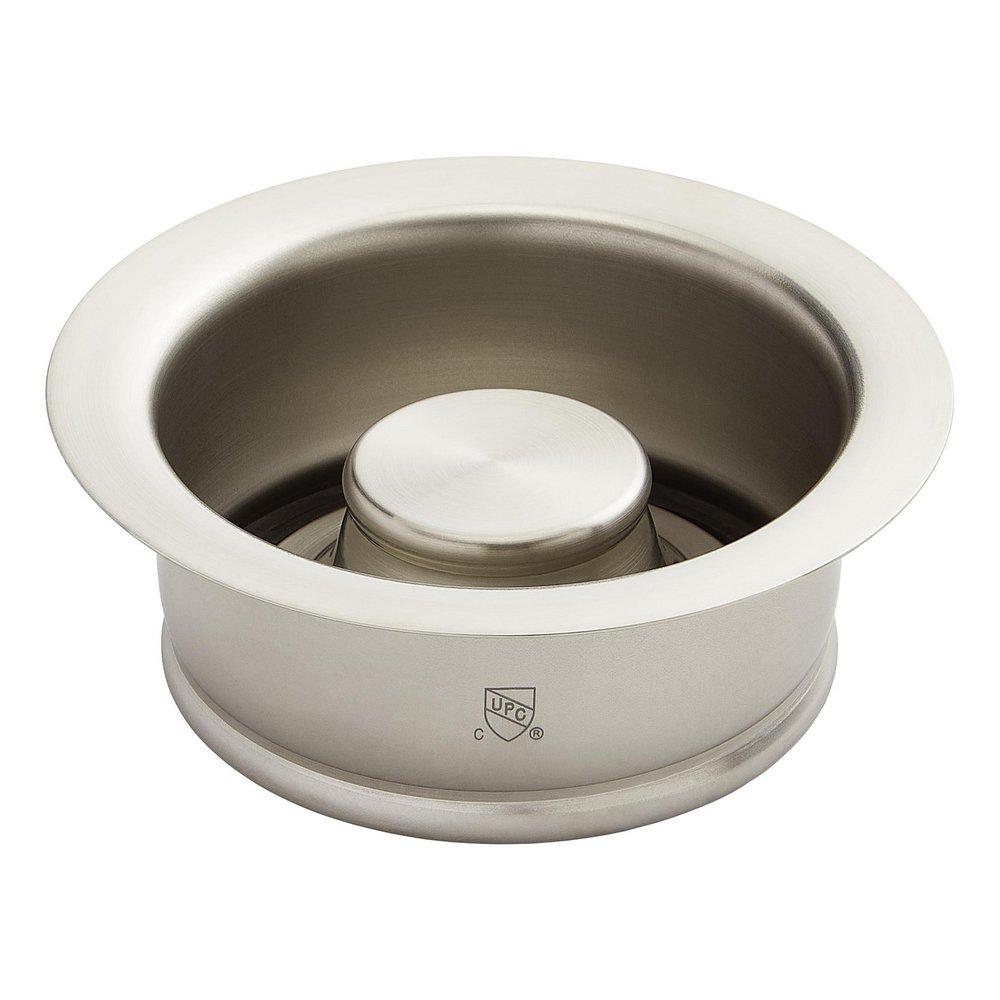 Signature Hardware Stainless Steel Brass Disposer Flange & Stopper 